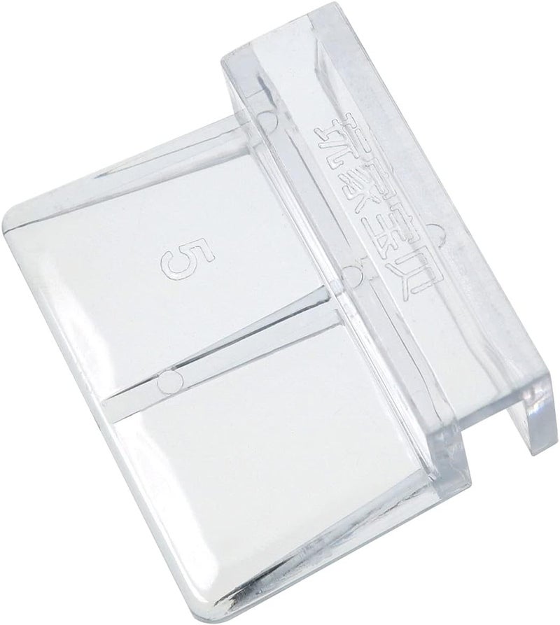 MEETOOT 4pcs Acrylic Fish Tank Bracket - 5mm Aquarium Support Tools, Clear Glass Cover Clip Holder - Image 2